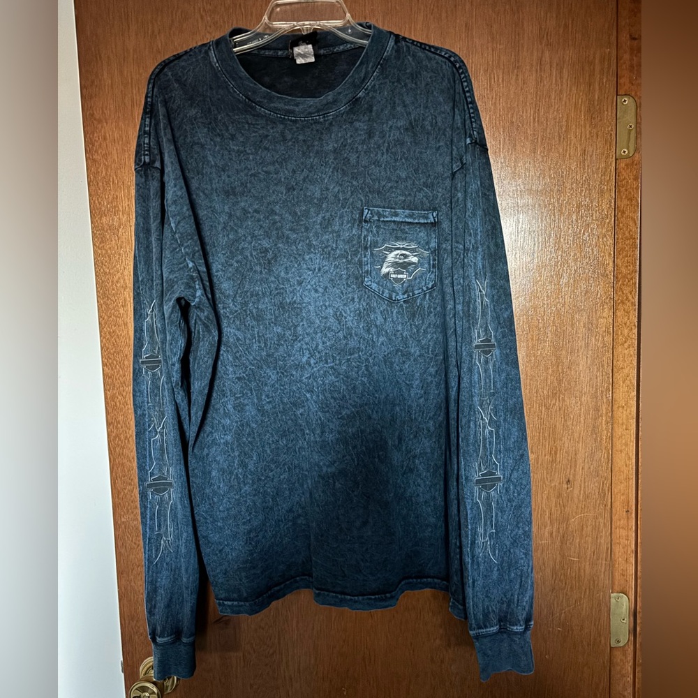 Harley Davidson Long Sleeve Pocket Shirt